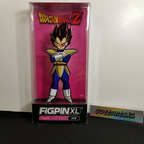 FiGPiN XL X59 Vegeta "Over 9000!" Dragon Ball Z - NEW - Picture 1 of 4